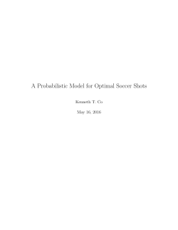 A Probabilistic Model for Optimal Soccer Shots
