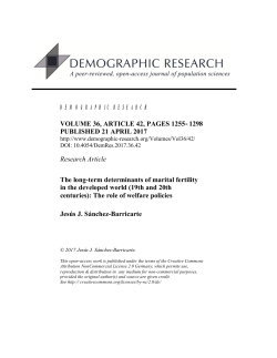 The long-term determinants of marital fertility in the developed world