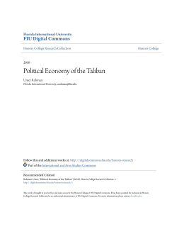 Political Economy of the Taliban