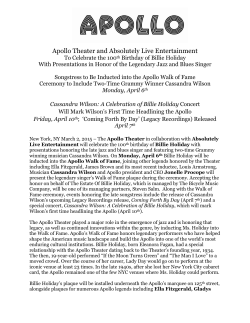 Apollo Theater and Absolutely Live Entertainment