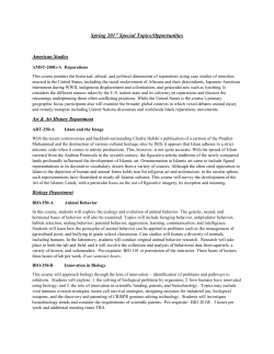 Special Topics - Ursinus College