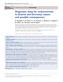 Diagnostic delay for endometriosis in Austria and
