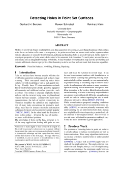 Detecting Holes in Point Set Surfaces
