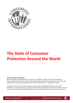 The State of Consumer Protection Around the World