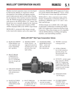 mueller&reg; corporation valves