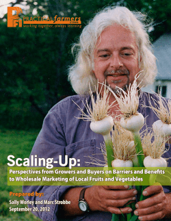 Scaling Up Report - Practical Farmers of Iowa