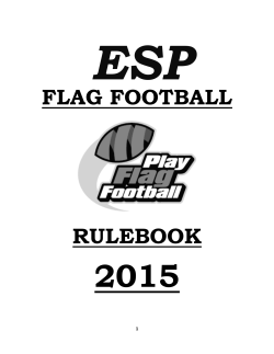 FLAG FOOTBALL RULEBOOK