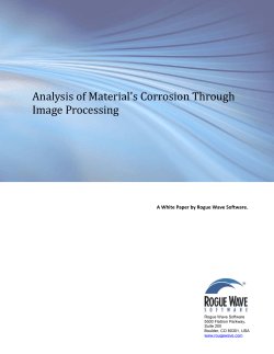 Analysis of Material`s Corrosion Through Image Processing