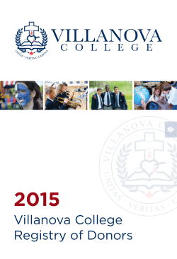 2015 Registry of Donors