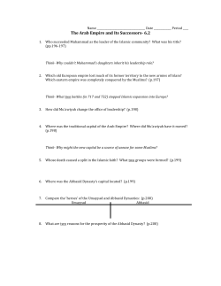 The Arab Empire and Its Successors- 6.2