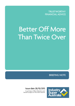 Better Off More Than Twice Over