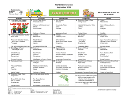 The Children`s Center September 2014