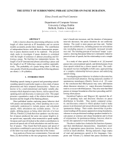 THE EFFECT OF SURROUNDING PHRASE