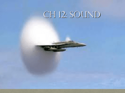 Ch 12: Sound