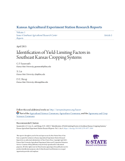 Identification of Yield-Limiting Factors in