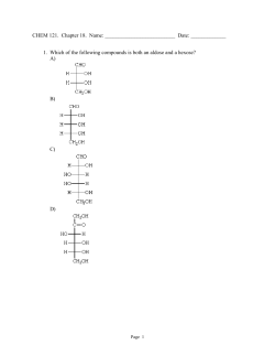 CHEM 121. Chapter 18. Name