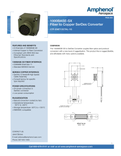 1000BASE-SX Fiber to Copper SerDes Converter