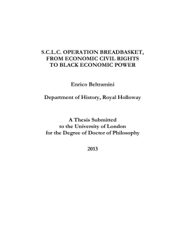 S.C.L.C. OPERATION BREADBASKET, FROM ECONOMIC CIVIL