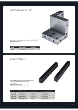 compound angle plate granite parallel