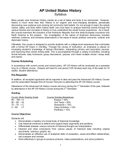 Class Syllabus