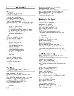 Jethro Tull - first reformed church