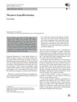 The power of parallel structure | SpringerLink