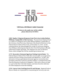 100 Years, 100 Objects - Museum of American Finance