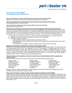 Port of Boston FACT SHEET