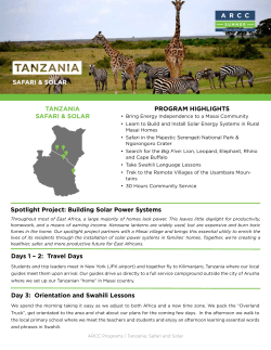 Itinerary - Adventures Cross Country
