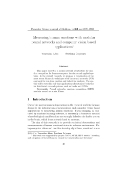 Measuring human emotions with modular neural networks and