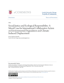 Social Justice and Ecological Responsibility: A
