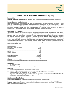 Selective Strep Agar, Modified No. 2, Product