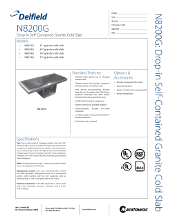 Specsheet - Webstaurant Store