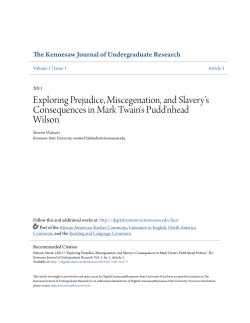 Exploring Prejudice, Miscegenation, and Slavery`s Consequences in