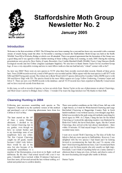 Staffordshire Moth Group Newsletter No. 2