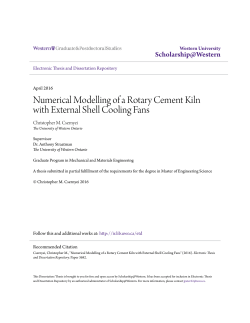 Numerical Modelling of a Rotary Cement Kiln with External Shell