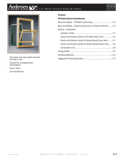 400 Series Tilt-Wash Double-Hung Full-Frame Windows