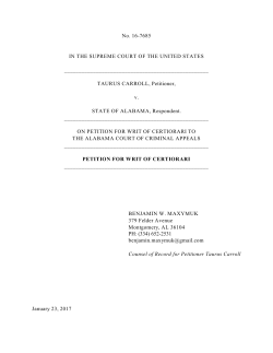 Supreme Court Petition for Review