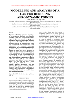 Modelling and Analysis of a Car for Reducing Aerodynamic