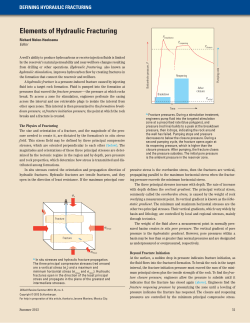 Elements of Hydraulic Fracturing