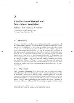 Classification of Natural and Semi-natural Vegetation