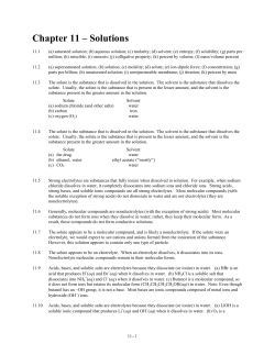 Chapter 11 &ndash; Solutions