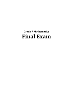 GR7 Math Review Booklet - Nelson Heights Middle School