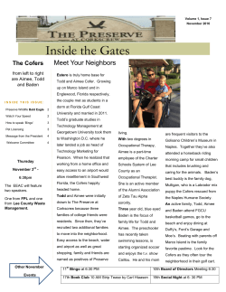 Inside the Gates - The Preserve at Corkscrew