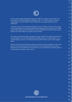 Det h&auml;r verket &auml;r upphovr&auml;ttskyddat enligt Lagen (1960:729) om