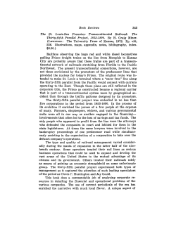 Book Reviews The St. Louis-Sun Francisco Transcontinental Railroad