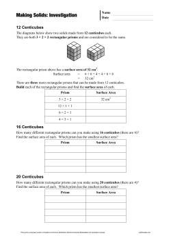 Making Solids: Investigation