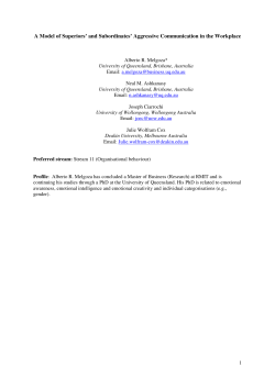 A Model of Superiors` and Subordinates` Aggressive Communication