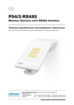 P04/3-RS485 - Elsner Elektronik