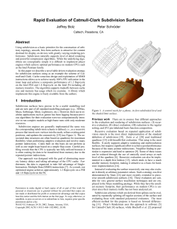 Rapid Evaluation of Catmull-Clark Subdivision Surfaces